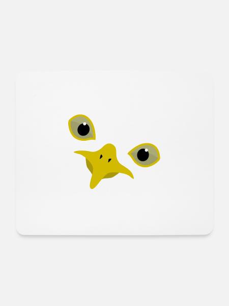 Möwe - Mousepad (Querformat) - Weiß