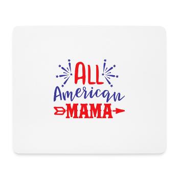All American Mama - Mousepad (Querformat) - Weiß - Vorne