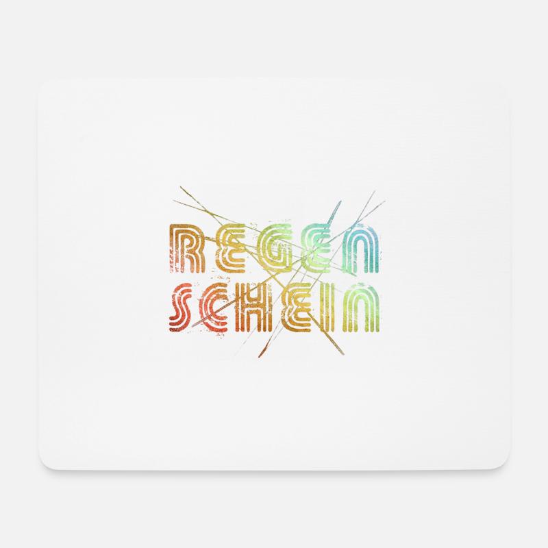 REGENSCHEIN - Mousepad (Querformat) - Weiß