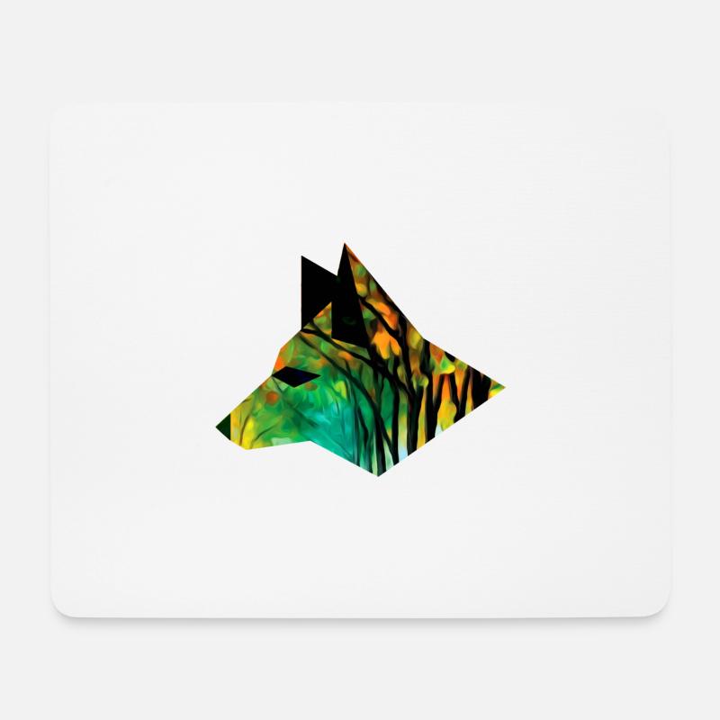 Fuchs - Mousepad (Querformat) - Weiß