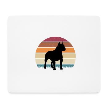 American Staffordshire Terrier Vintage Premium - Mouse Pad (horizontal) - white - Front