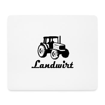 Traktor - Mousepad (Querformat) - Weiß - Vorne