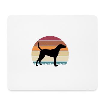 American Foxhound Vintage Premium - Mousepad (Querformat) - Weiß - Vorne