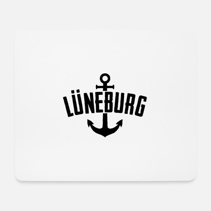 Lüneburg Hansestadt Anker Schiff Kapitän - Mousepad (Querformat) - Weiß