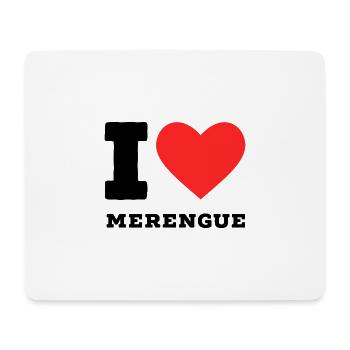 I love merengue - Mouse Pad (horizontal) - white - Front