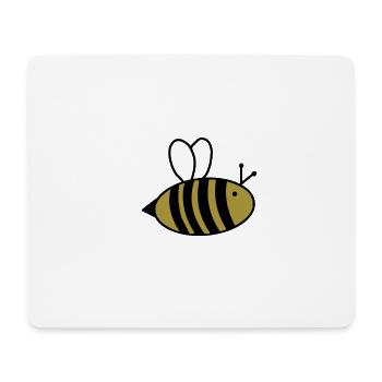 Biene - Mousepad (Querformat) - Weiß - Vorne