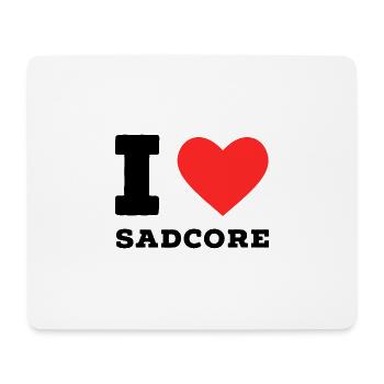 I love sadcore - Mouse Pad (horizontal) - white - Front