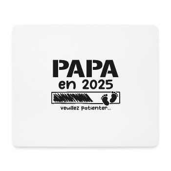 Dad in 2025 Father-to-be Gifts - Mouse Pad (horizontal) - white - Front