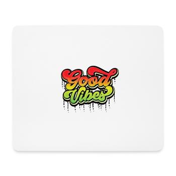 Good Vibes - Mousepad (Querformat) - Weiß - Vorne