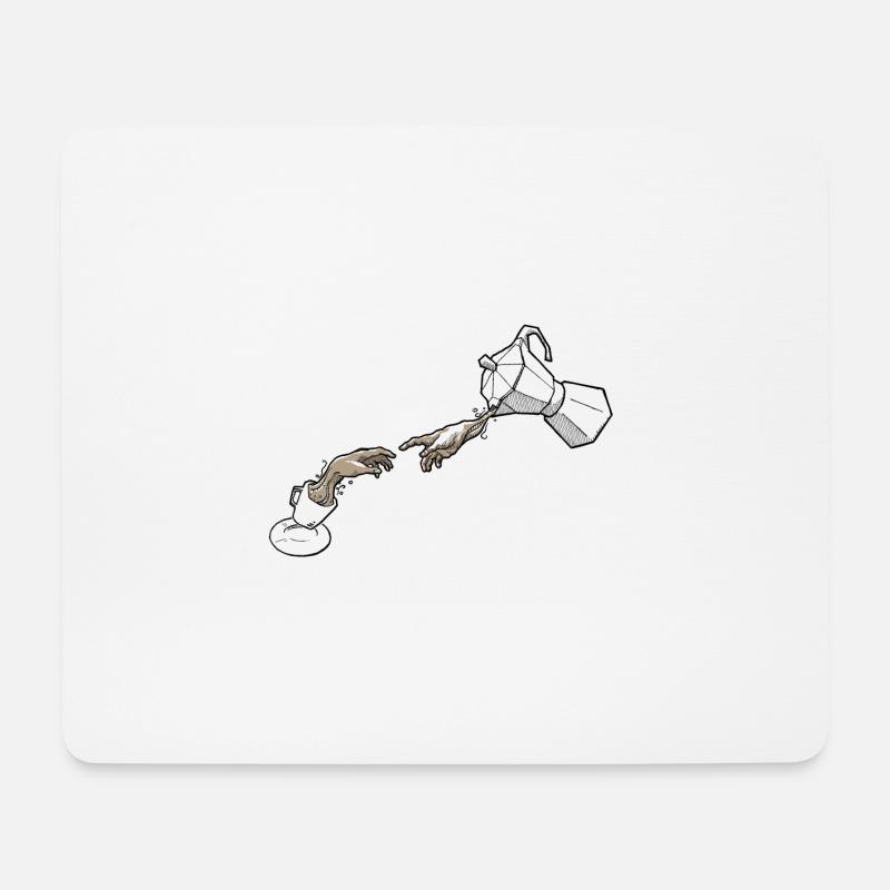 creation of coffee - Mouse Pad (horizontal) - white