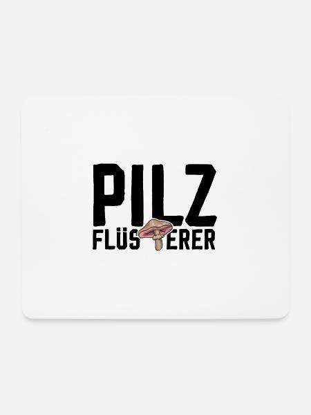 Pilz Flüsterer Pilze sammeln Pilzsammler Hobby - Mousepad (Querformat) - Weiß