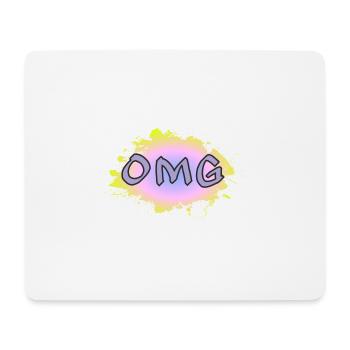 OMG - Mousepad (Querformat) - Weiß - Vorne