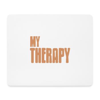 Ma voiture de thérapie Citation Auto Mindfulness Humour - Tapis de souris (format paysage) - blanc - Devant