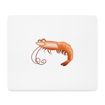 Shrimp - Mouse Pad (horizontal) - white - Front