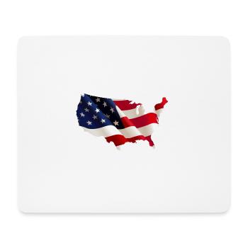 États-Unis - Tapis de souris (format paysage) - blanc - Devant