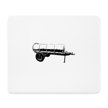 Gülle Fass - Mousepad (Querformat) - Weiß - Vorne