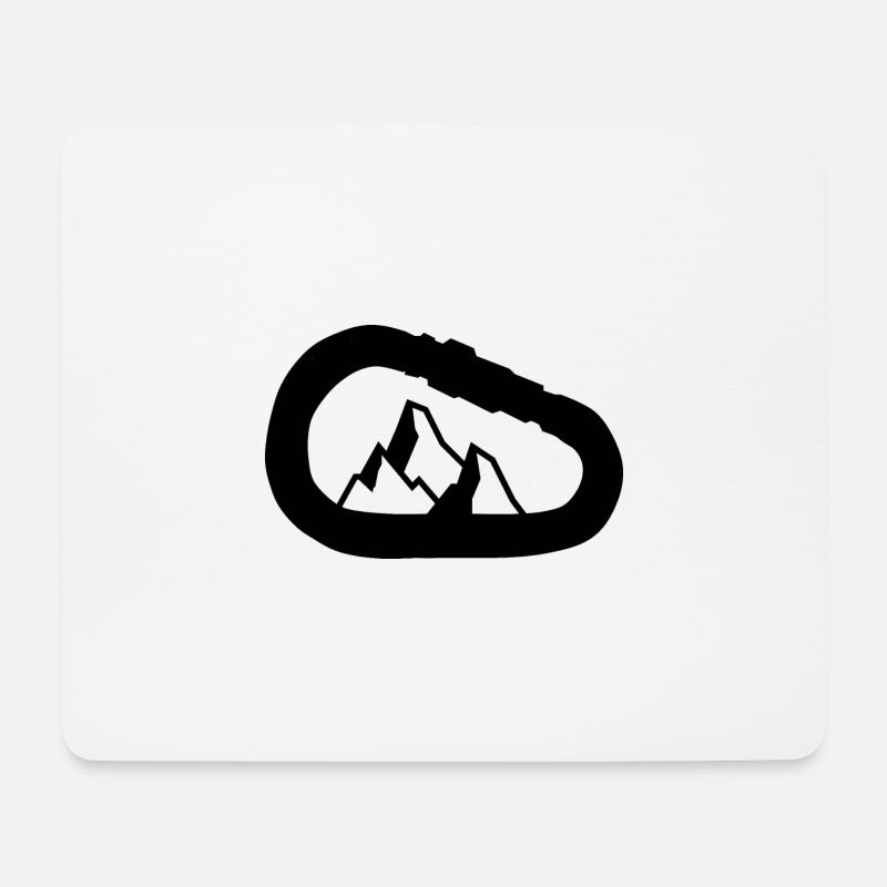 Klettern - Mousepad (Querformat) - Weiß