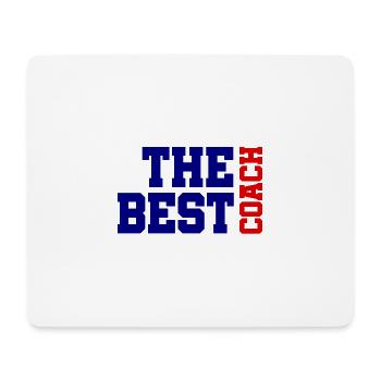 The best coach - Mouse Pad (horizontal) - white - Front