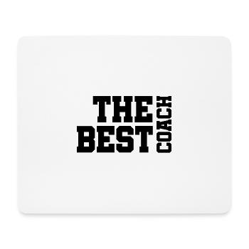 The best coach - Mouse Pad (horizontal) - white - Front