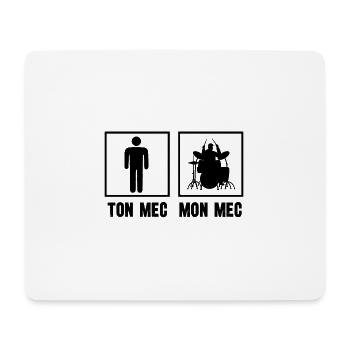 mec batteur - Tapis de souris (format paysage) - blanc - Devant