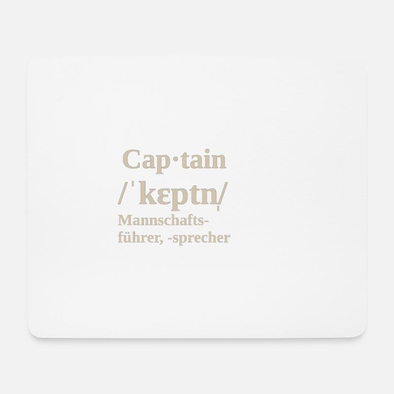 Captain - Mouse Pad (horizontal) - white