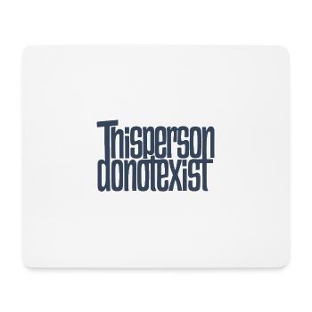 ThisPersonNichtExistExist. - Mousepad (Querformat) - Weiß - Vorne
