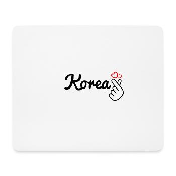 Korea Korean Heart - Mousepad (Querformat) - Weiß - Vorne