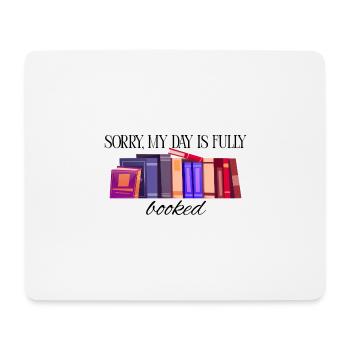 Mein Wochenende ist ausgebucht - Mousepad (Querformat) - Weiß - Vorne