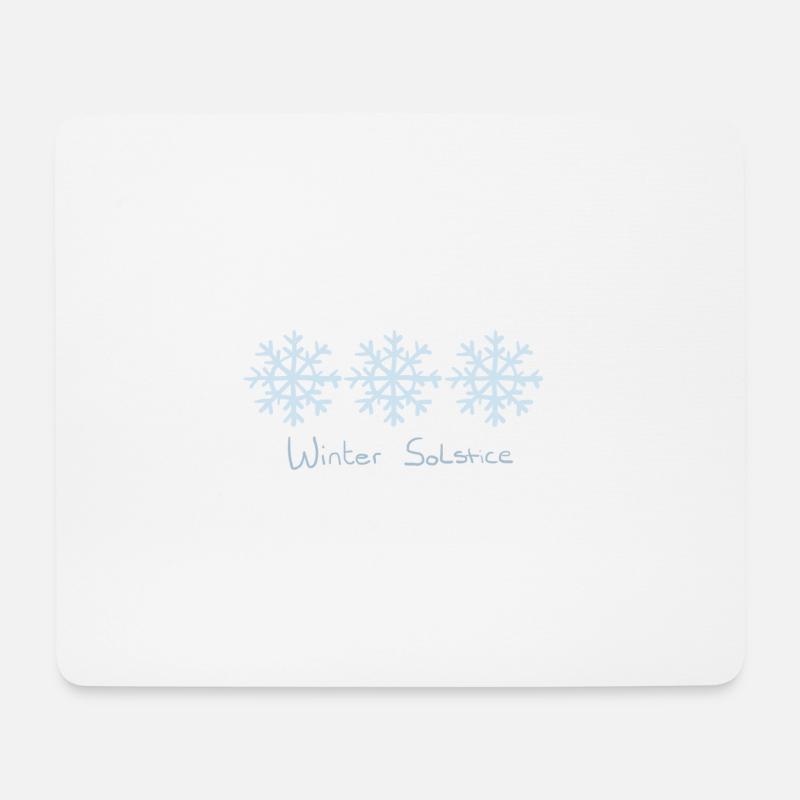 Wintersonnenwende - Mousepad (Querformat) - Weiß