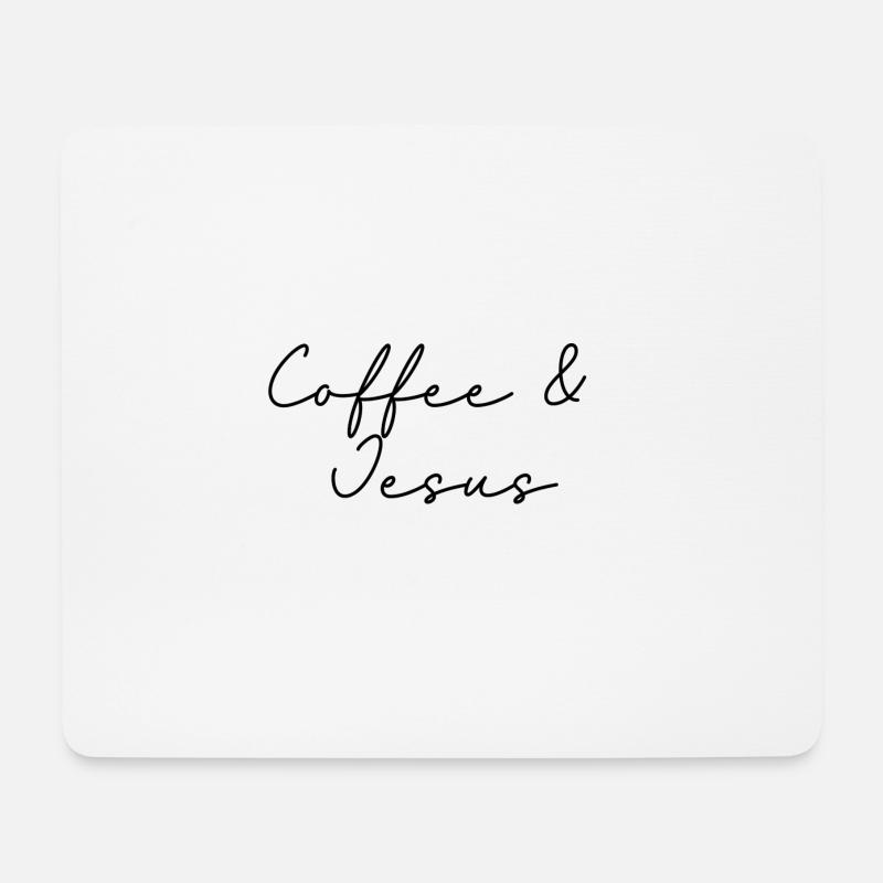 Coffee Jesus - Mouse Pad (horizontal) - white