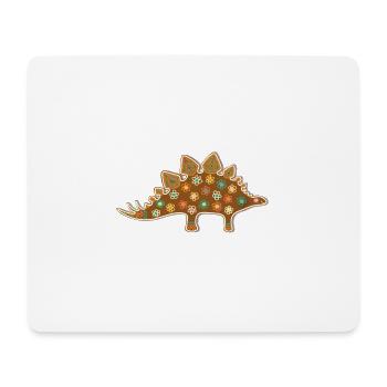 Süßer Lebkuchen Stegosaurus Weihnachten Deko Kids - Mousepad (Querformat) - Weiß - Vorne