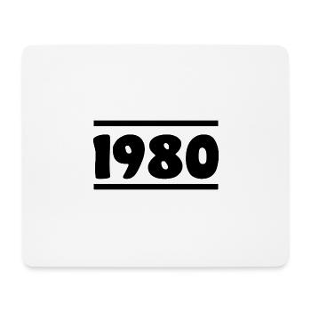 1980 Birthday 1980 - Mouse Pad (horizontal) - white - Front