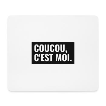 coucou,c'est moi. - Tapis de souris (format paysage) - blanc - Devant