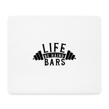 Leben hinter Gittern - Mousepad (Querformat) - Weiß - Vorne