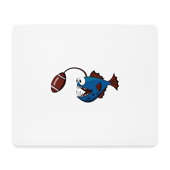 Pêcheur Football frogfisch Joueur de football - Tapis de souris (format paysage) - blanc - Devant