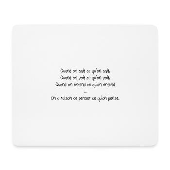 Sprüche - Mousepad (Querformat) - Weiß - Vorne