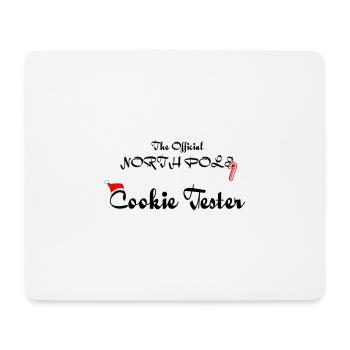 Offizieller Kekstester - Mousepad (Querformat) - Weiß - Vorne