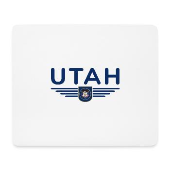 Utah Fan T-Shirt – Nature & Freedom - Mouse Pad (horizontal) - white - Front