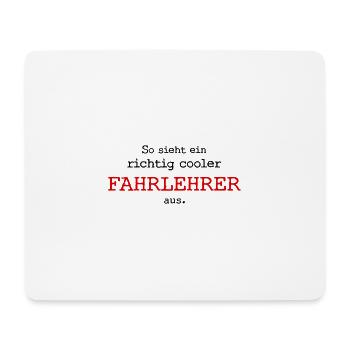 Voilà à quoi ressemble un moniteur de conduite vraiment cool. - Tapis de souris (format paysage) - blanc - Devant