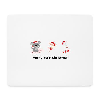 Happy Surf Christmas - Mousepad (Querformat) - Weiß - Vorne