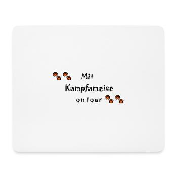 Kleine Hunde sind immer im Fokus als Kampfameisen - Mousepad (Querformat) - Weiß - Vorne