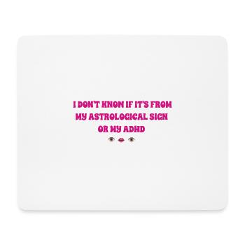 Astro ADHS mädchenhaft - Mousepad (Querformat) - Weiß - Vorne