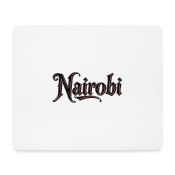 Naïrobi Stadtname im Gothic-Stil - Mousepad (Querformat) - Weiß - Vorne