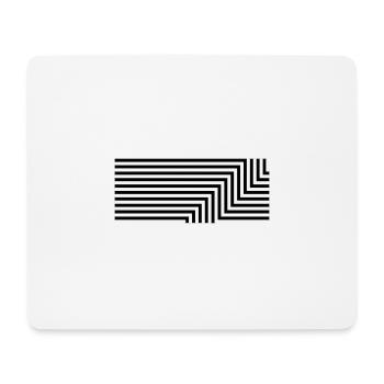 virage sur les lignes - Tapis de souris (format paysage) - blanc - Devant