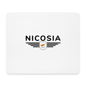 Nicosia Design – Capitale de Chypre - Tapis de souris (format paysage) - blanc - Devant