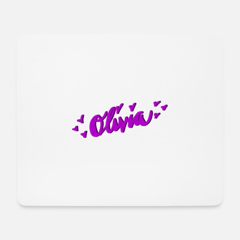Olivia - Mouse Pad (horizontal) - white