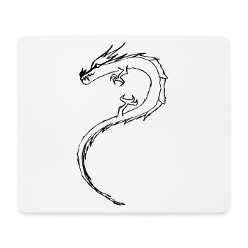 Dragon, Children, Men, Comic, Cartoon, Drawing - Mouse Pad (horizontal) - white - Front