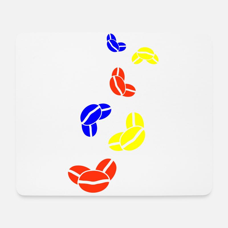 Kaffeebohne Symbol - Mousepad (Querformat) - Weiß
