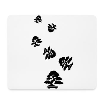 Bonsai icon Symbol - Mousepad (Querformat) - Weiß - Vorne
