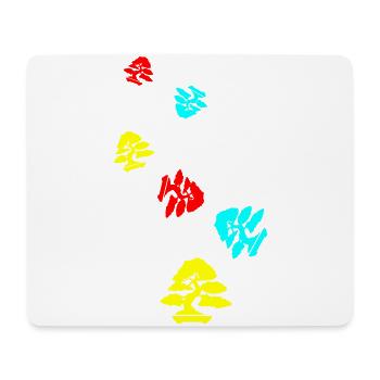 Bonsai icon Symbol - Mousepad (Querformat) - Weiß - Vorne